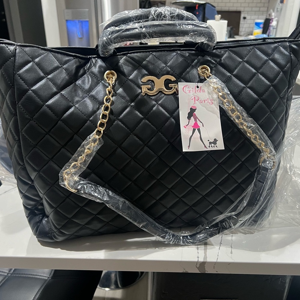 Gilda Paris Large Quilted Tote Bag